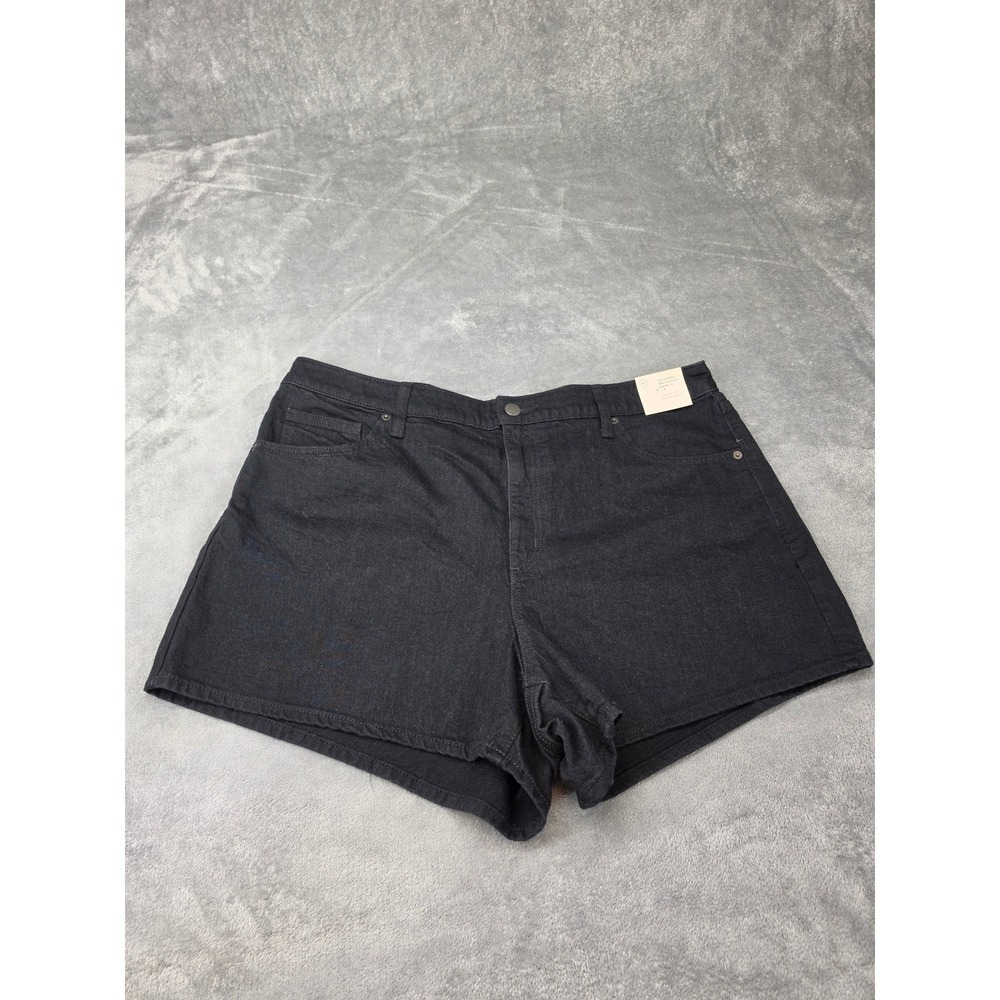 Universal Thread Womens High-Rise 90s Cutoff Shorts Black Denim Size 17 NEW